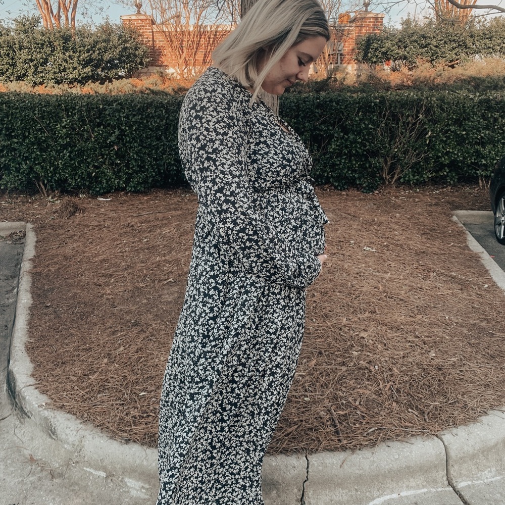 Pink Lily Floral Maxi Dress